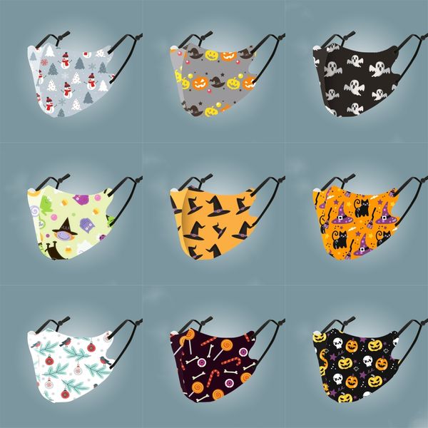 

wholesale fashion women men funny face maskcartoon print festive mask ultraviolet-proof washable running riding bike#797, Black