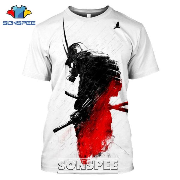 

japan samurai ghost japanese style 3d print shirts kawaii aesthetic comics men clothing