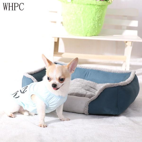 

kennels & pens whpc dogs bed for small medium large pet house waterproof bottom soft fleece warm cat sofa lounger pets