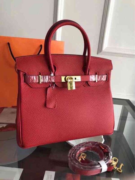 

designer bags hermees portable handbag women herme winter luxurys lock handbags leisure patch red litchi pattern square hard handle solid 2n