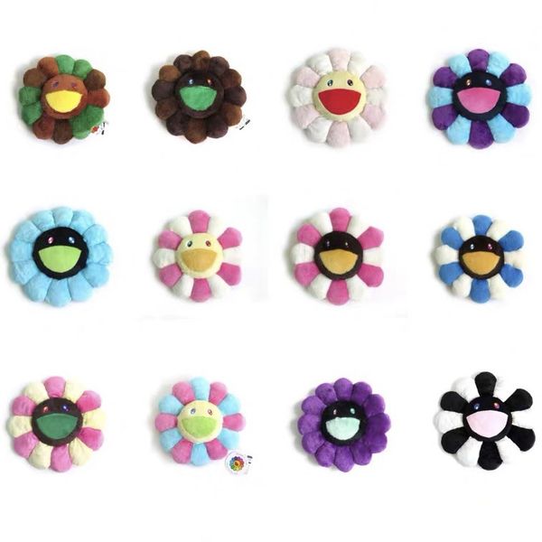 

new 60cm kawaii murakami sunflower pillow soft flower stuffed doll kaikai kiki colorful plush toy cushion gift