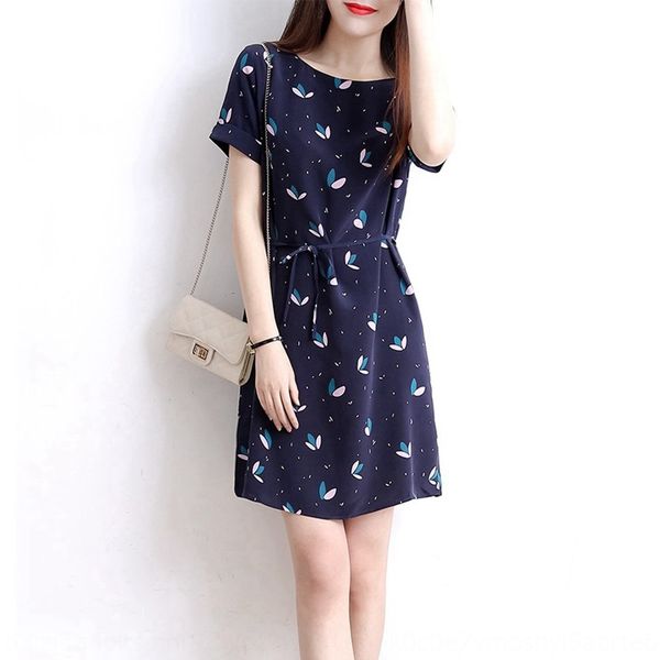 

2020 summer women's new floral short-sleeved french dress goddess temperament korean dongdaemun skirt xia ji qunwomen's dress coyr, Black;gray