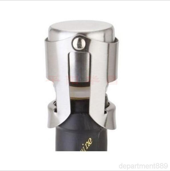

a-stainless steel sers vacuum sealed bottle lids plug pressing type champagne cap cover bar wine tools owb1166