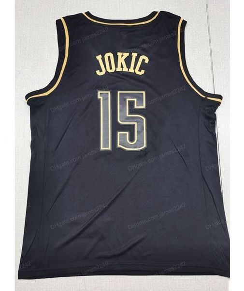 

custom 15 jokic basketball jersey men's stitched any size 2xs-5xl name and number quality, Black;red