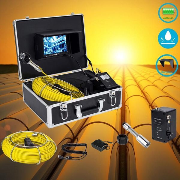 

30m cable 23mm pipesewer inspection 7inch drain industrial pipeline inspection video camera1