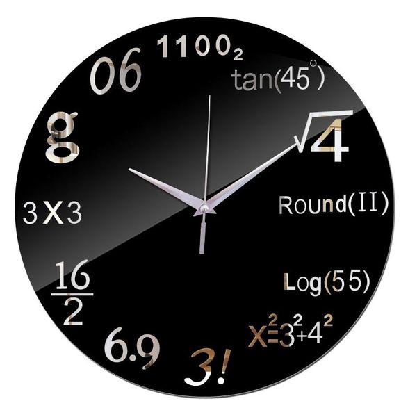 

wall clocks acrylic clock reloj de pared decoration mirror safe modern large digital quartz watch stickers living room