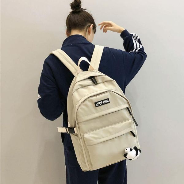 

2020 waterproof nylon backpack woman double shoulder pack school bags for teenager girls man student schoolbag mochilas satchel