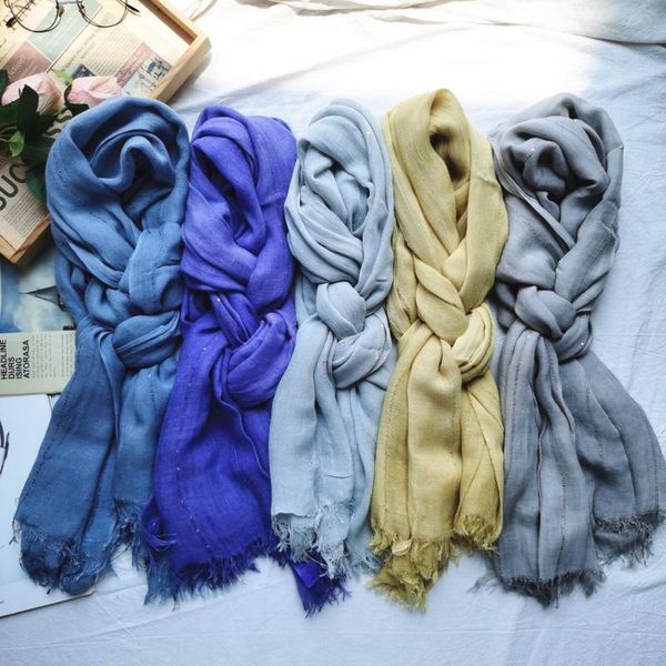 

scarves est fashion women shawls striped long soft wrap scarf vintage lady neck large shawl viscose stole tassel, Blue;gray