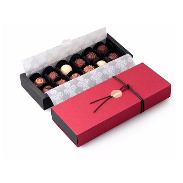 

red rectangle 4,6,12, cavities holes chocolate packaging box for valentine's day chocolate candy gif jllelp outbag2007