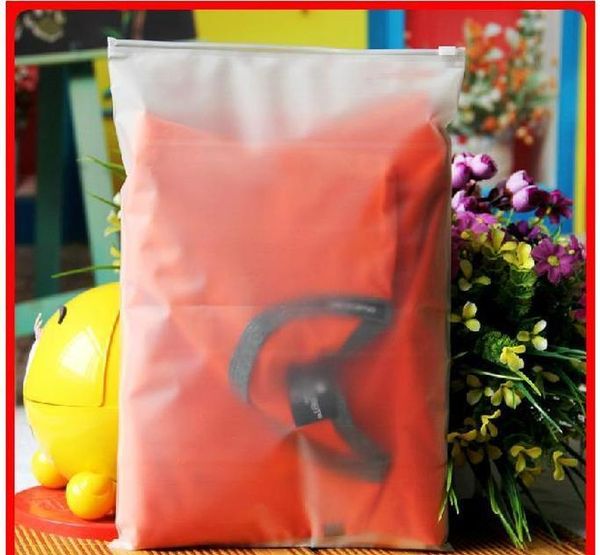 

100pcs 24x35cm zip lock zipper frosted plastic bags for clothing, t-shirt , skirt retail packaging customized logo printing sqchsxw