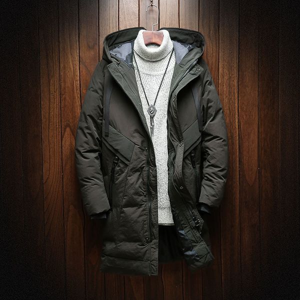 

2021 new winter with hoodie men m-3xl quality thick coat vynl, Black