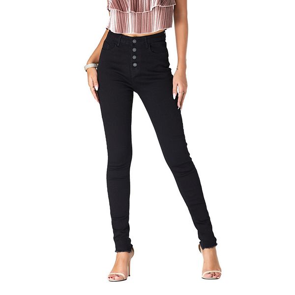 

2020 women's high waist trade slim fit large jeans leggings, Blue