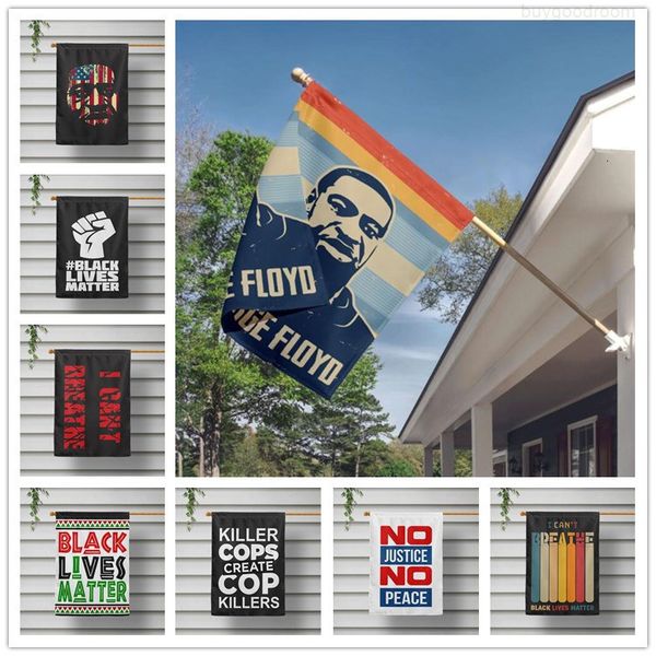 

16 styles i can't breathe black lives matter flag 40*60cm wall hanging flying courtyard banner american affirmative parade flags