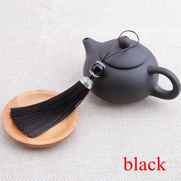 

12pcs lot sling with bead tassel silk fringe sewing alloy head decorative tassels 18cm for curtains home decoration accessories h bbygid