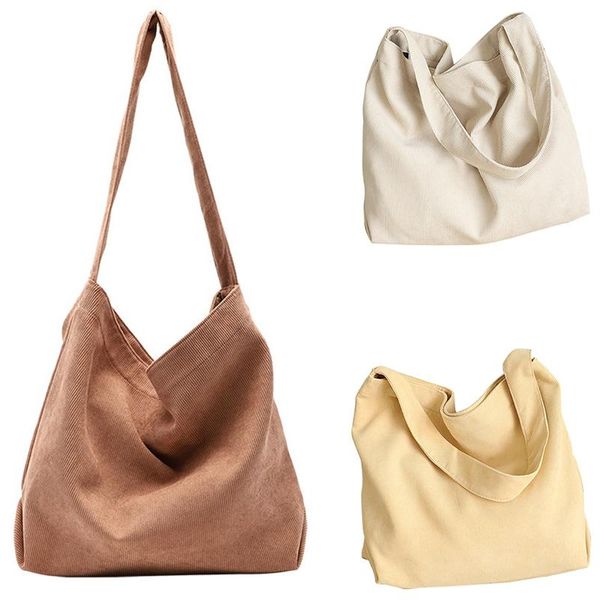 

shoulder bags single bag casual fashion large capacity tote corduroy messenger