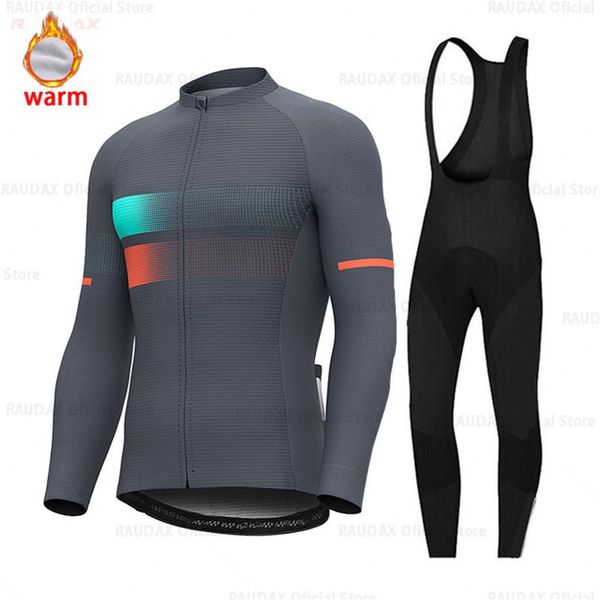 

racing sets 2021 pro team cycling jersey winter thermal fleece clothing bike pant set mtb ropa ciclismo maillot wear, Black;blue