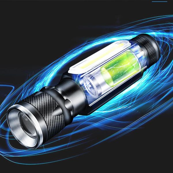 

xm l t6 встроенный аккумулятор usb аккумуляторная светодиодный фонарик факел алюминиевый lanterna camping 2000lm коб масштабируемые 3 режимы