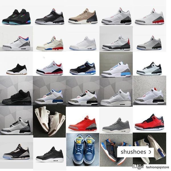 

mens jumpman 3 basketball shoes 3s michigan unc blue georgetown og black cement white aj3 tinker nrg j3 retro sneakers boots