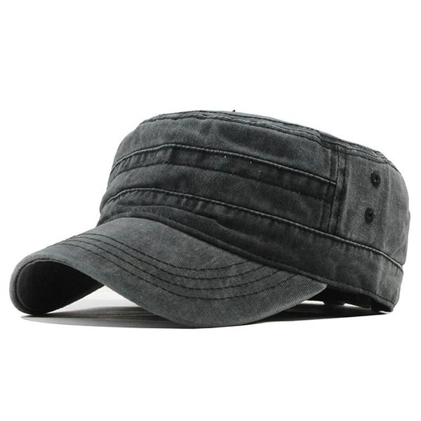 

flb] new classic vintage flat top мужская мытый колпачки и hat регулируемый монтажн thicker cap winter warm военных головных уборов для муж, Black;white