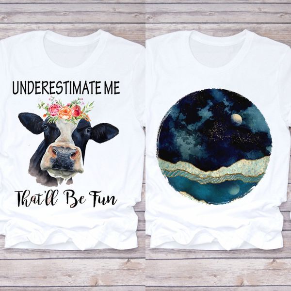 

floral fashion women's wear 2020 summer short sleeve flower flower t-shirt flowers t-shirt women's print igb4p, White