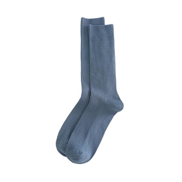 

anti chafe sport autumn cotton blend daily business warm men calf socks thicken absorb sweat winter solid color casual soft, Black