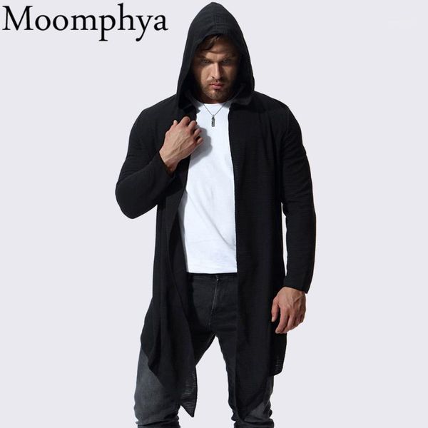 

men's trench coats moomphya stylish hip hop streetwear men hooded windbreaker coat long style striped jacket casaco masculino1, Tan;black
