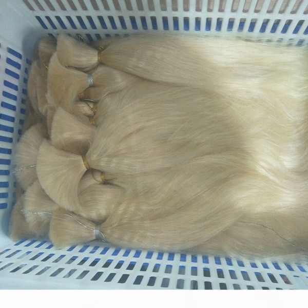

hair bundles 2pcs 613 blonde color remy hair straight hair dhl, Black