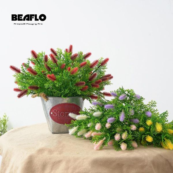 

decorative flowers & wreaths 1 bunch 5 branches artificial decoration fake plastic berry bonsai flores artificiales for wedding home
