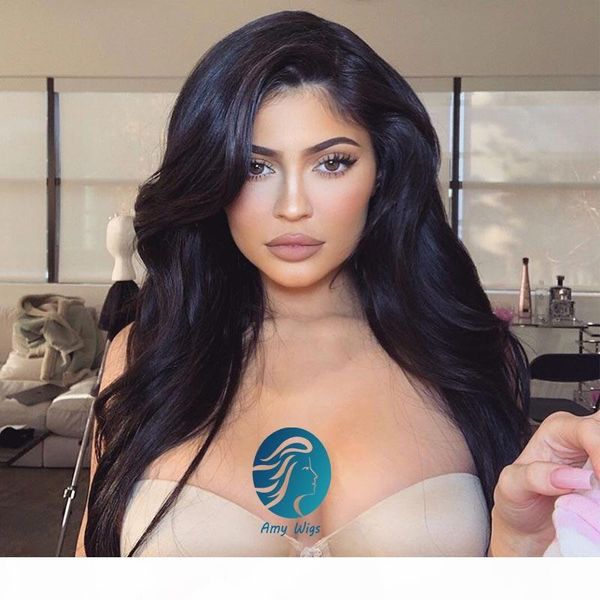 

body wave full lace braid human hair wigs invisable knots 180 density lace front black women pre plucked with baby hair peruvian remy, Black;brown