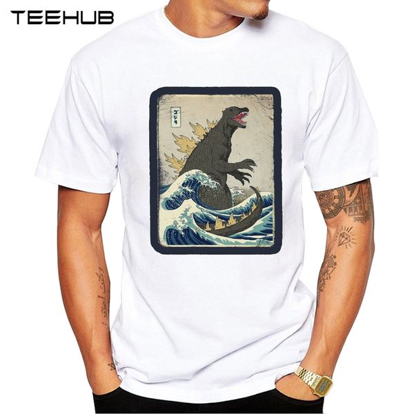 

teehub men's new fashion the great wave design short sleeve t-shirt cool printed hipster tee shirts sport hooded sweatshirt hoodie