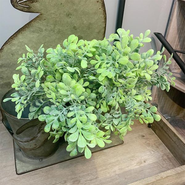 

decorative flowers & wreaths artificial peanut leaf bouquet fake home christmas wedding decoration party willow foliage plant wreath boxwood