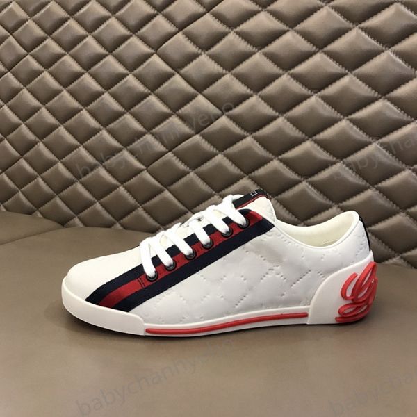 

silk men's casual shoes fashion sneakers lace-up shoes green red stripes black leather letter embroidered charms, Black;red