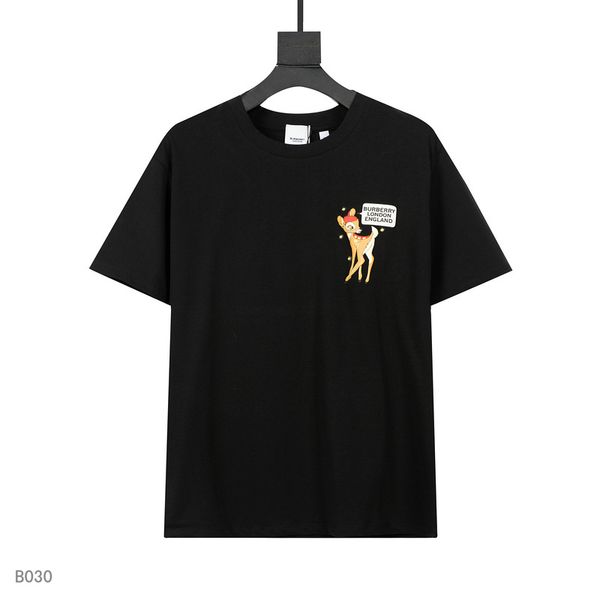 

202187 new fashion high-quality animal print t-shirt fashion designer loose men and women short sleeve summer fit design leisure sports, White;black