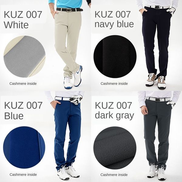 

b47ip and men's sports golf pgm trousers autumn winter plush men's trousers pants high elastic sports pants cz2e1, Blue