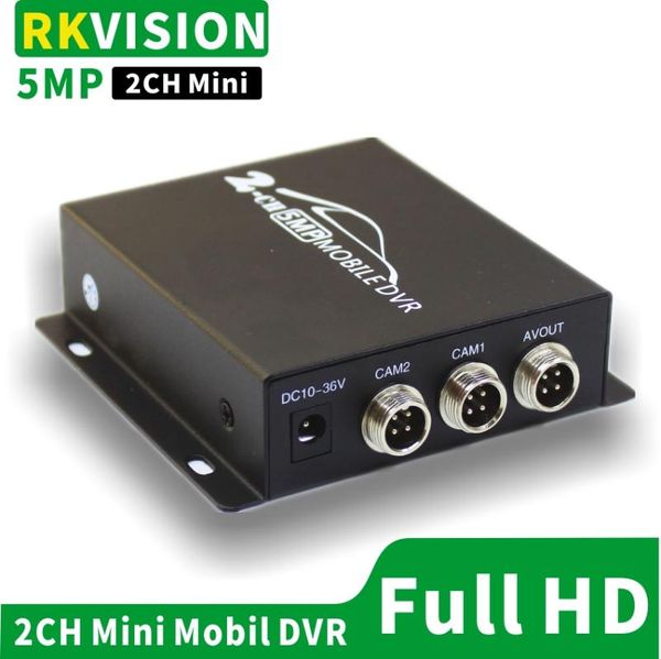 

2ch mini car dvr dual sd card storage taxi private car bus monitoring video 2 channel ahd 5.0mp / 1080p hd record, Black;white