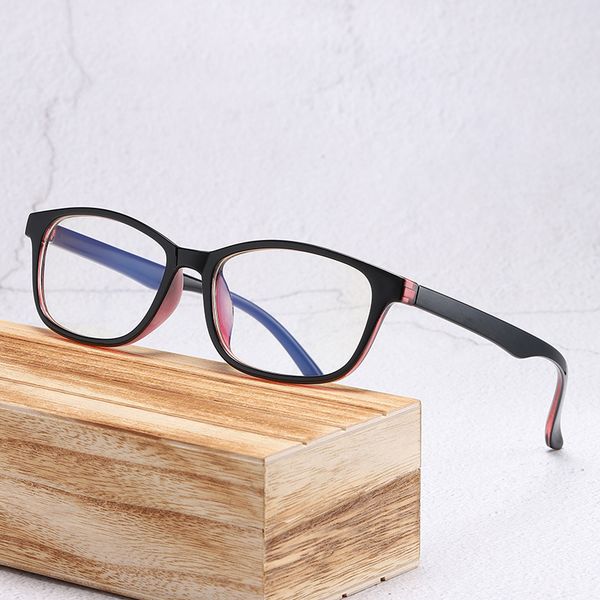 

2020 anti-blue light computer optical eyeglasses women vintage square plastic classic myopia prescription eye glasses, Silver