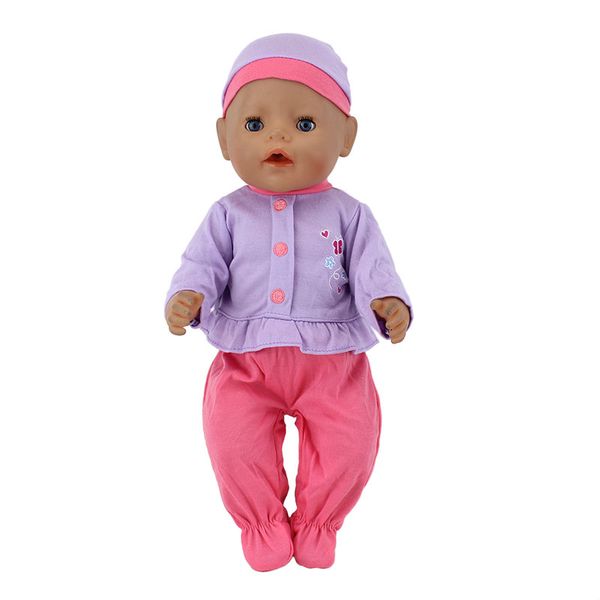 

2color одежда подходит 43см reborn baby doll одежда 40-46cm куклы аксессуары