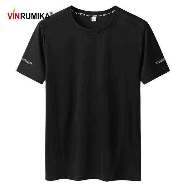 Novo 2020 Super Plus Size L-9xl Men's Summer Casual Brand Pure Color O-pescoço Manga Curta T-shirt Homem Preto Camisetas Red Tees Tops G1222