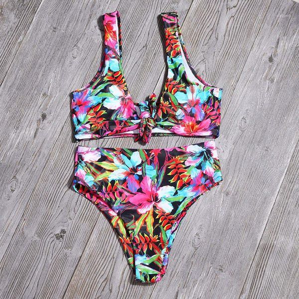 

printed swimsuit female multicolor fashion backless cross straps bikini swimming wading sports beach suit split suit1, White;black