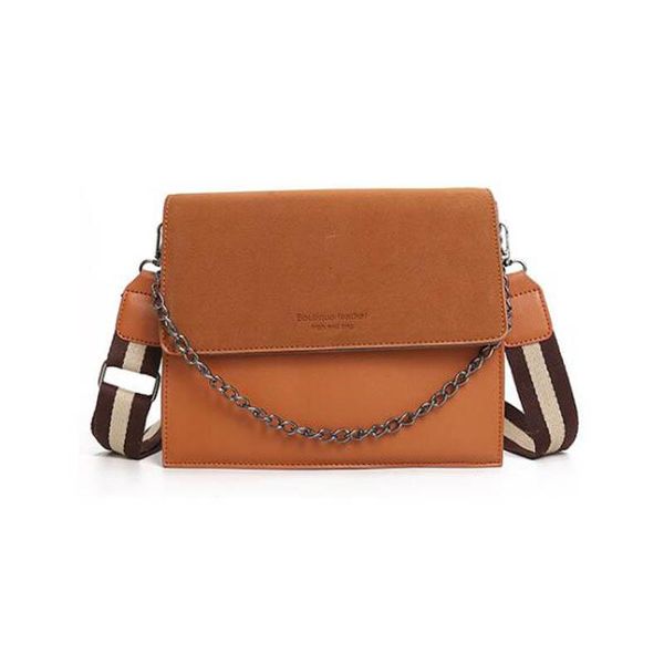 

ruique women korean style fashion shoulder bag girls frosted small square bag office lady broadband chain bags messenger