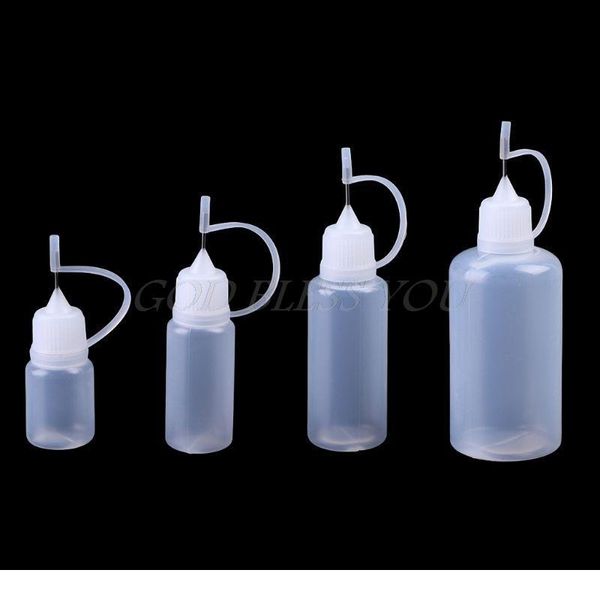 

1pcs 10-50ml empty plastic needle tip childproof cap dropper liquid juice bottles drop shipping 1pcs sqczfd