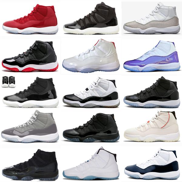 

2022 cool grey 11 11s basketball shoes high low citrus university legend blue white bred infrared concord 45 space jam gamma women mens trai