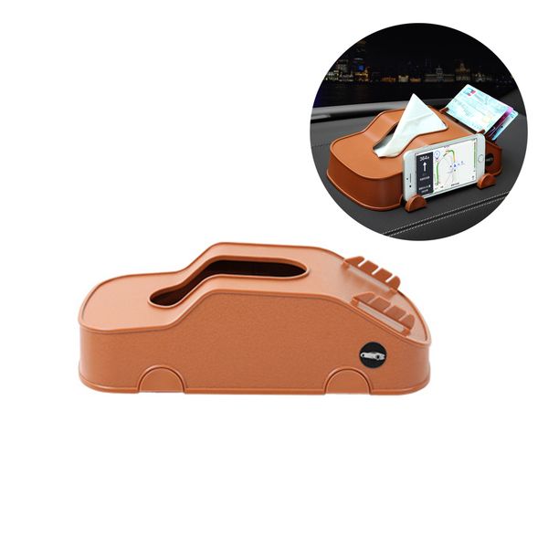 

multifunctional card holder phone stand interior creative car tissue box