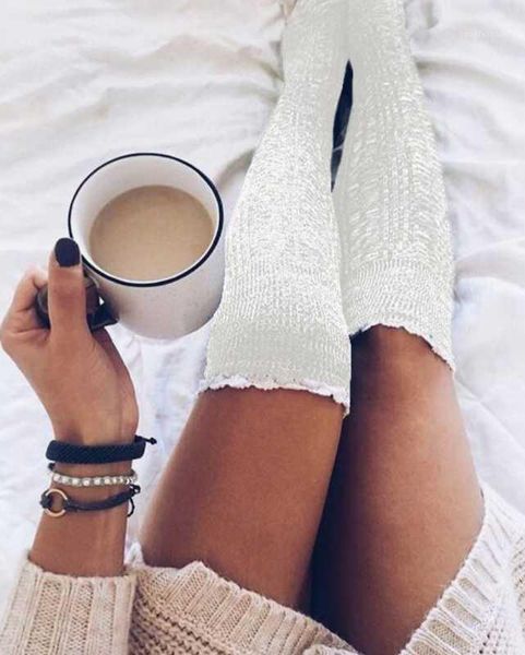 

socks fun female socks lace long tube cotton casual fashion1, Black;white