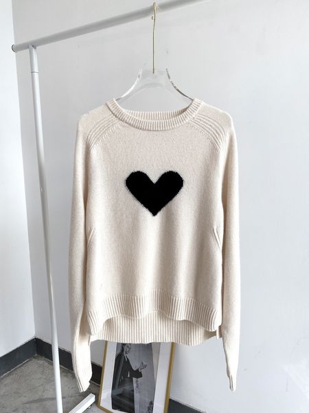

women sweater love pattern cashmere pullover sweater lj201112, White;black