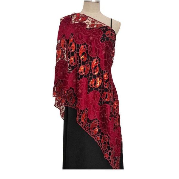 

sequins tassels shawl female 185*52cm new shiny bridal bridesmaids elegant embroidered wedding party evening dresses acc jllnrs, Blue;gray