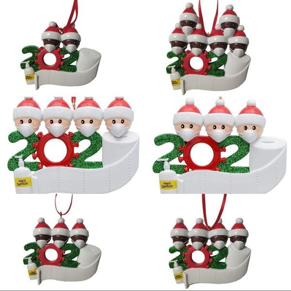 

с рождеством семьи украшения смола подвеска снеговик с маской 2020 украшения multiple design blank оптовая 10 5hm h1