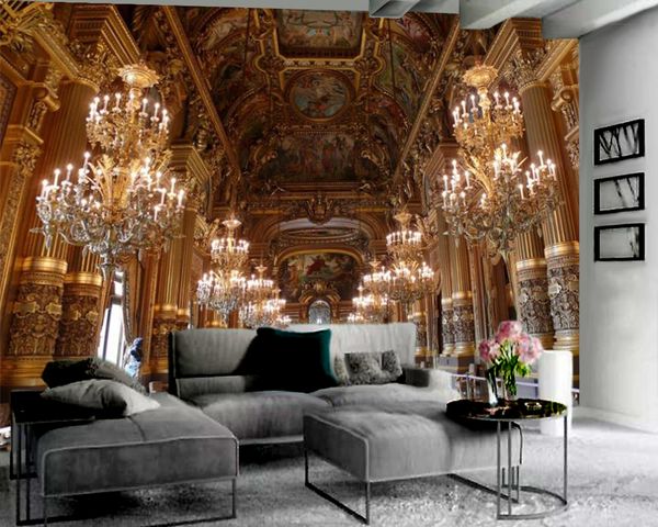 

3d wallpaper wall european style gorgeous palace 3d wallpaper premium atmospheric interior decoration classic 3d wallpaper