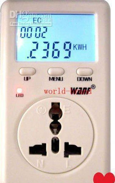 

wholesale - - ship energy mini power meter-amp volt watt monitor analyzer