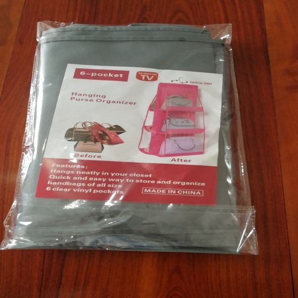 

double-sided six-layer erect non woven hanging bags housekeeping debris bag home storage festival container 5 nxwkt